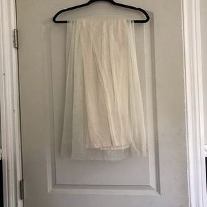 Ivory tulle skirt